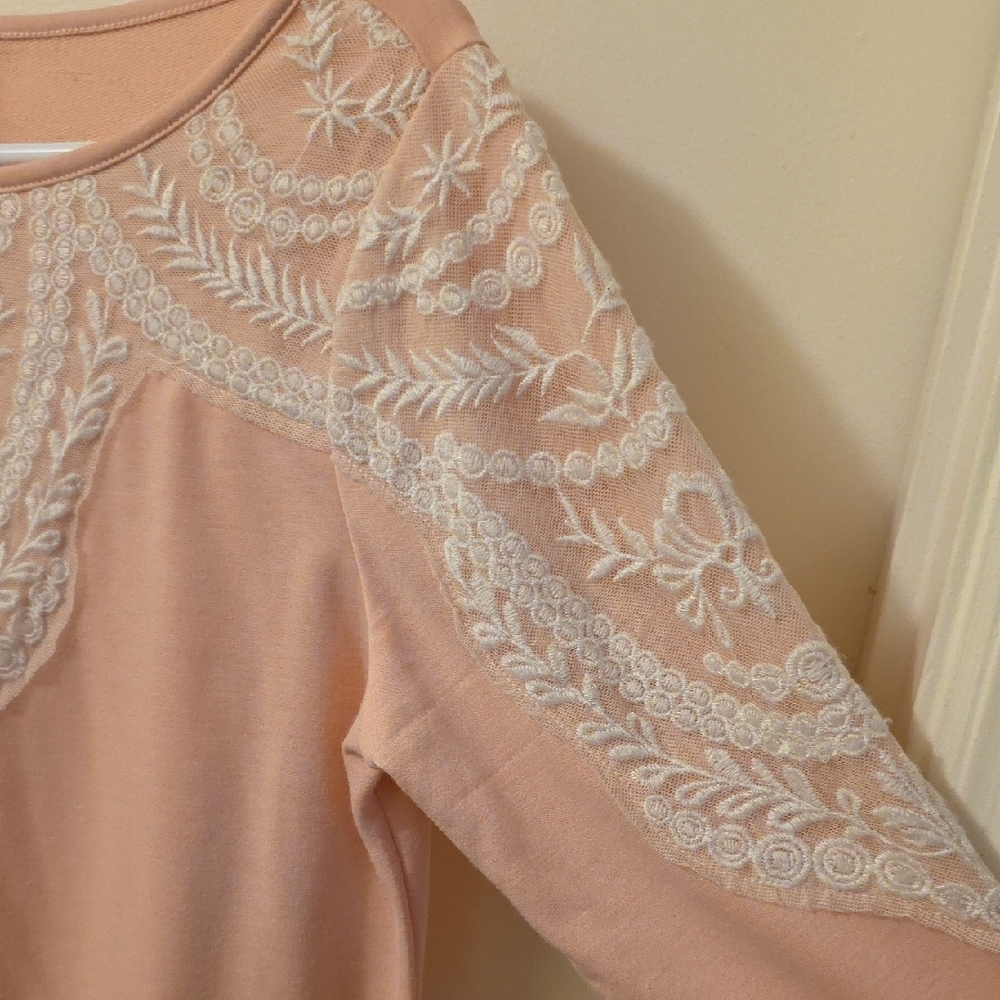 Ruby Rd. Blush Embroidered Blouse - image 5